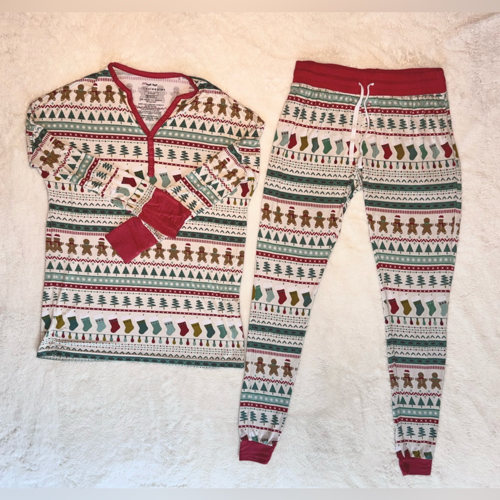 Little Sleepies Holiday Patterned Pajama Set
